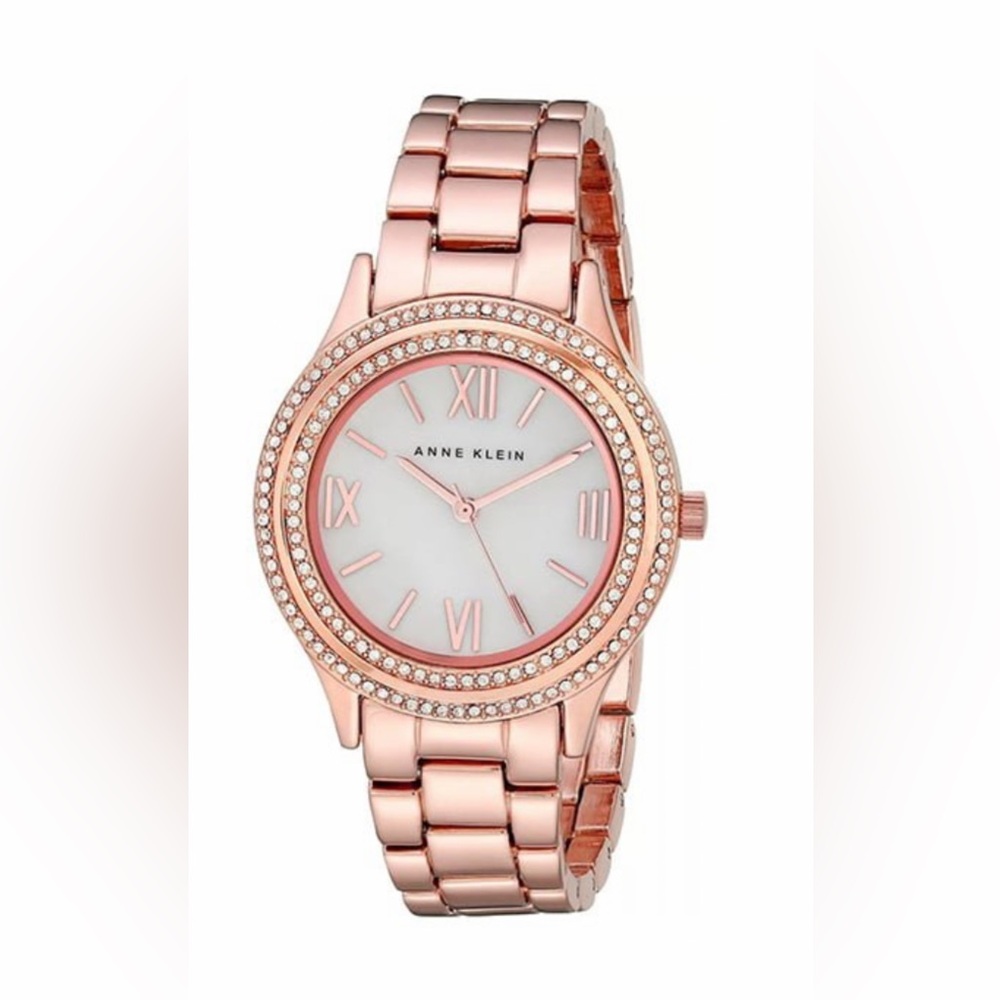 ANNE KLEIN 2006 ROSE GOLD TONE LADIES WATCH